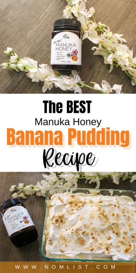 If you’re craving a scrumptious comfort-food dessert that will ring all the comfort-food bells, you’re in for a treat. I’m a HUGE fan of PRI Manuka Honey and wanted to take sweetness to the next level. This is by far the best Manuka honey banana pudding recipe I’ve ever made, and I’m excited to share it with you. #manukahoney #dessertrecipe #bananapudding #desserts Comfort Food Desserts, Banana Pudding Recipe, All Pins, Takeout Food, Pudding Recipe, Manuka Honey, Easy Delicious Recipes, Food Dessert, Banana Pudding