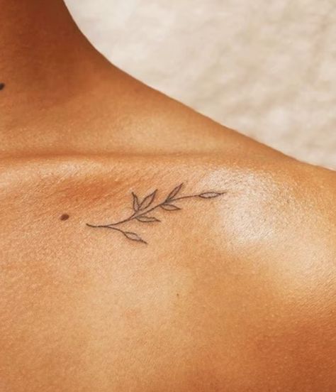 Olive Branch Small Tattoo, Tiny Olive Branch Tattoo, Fine Line Tattoo Ideas Simple, Fine Line Olive Branch Tattoo, Olive Tattoo, Tricep Tattoos, Olive Branch Tattoo, Tattoo Placement Ideas, Stick Tattoo