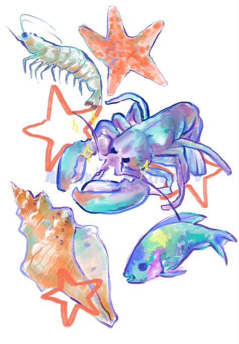 It’s actually my third drawing with an ipad. I don’t really know what i’m doing but i’m learning. Sea Creatures Drawing, Fish Sketch, Ocean Drawing, How To Style Cargo Pants, Style Cargo Pants, M Learning, Fish Drawings, Style Cargo, Creature Drawings