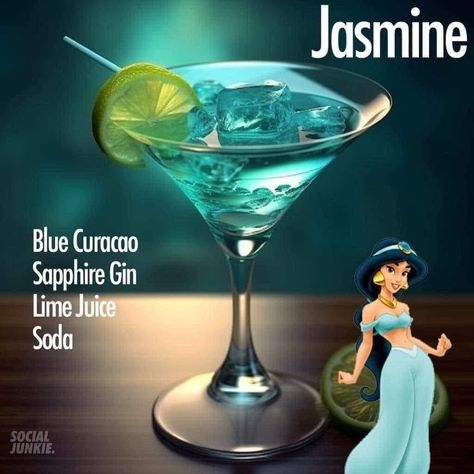 Disney Alcoholic Drinks, Princess Drinks, Disney Inspired Cocktails, Disney Cocktails, Bartender Drinks Recipes, Disney Drinks, Fun Drinks Alcohol, Bartender Drinks, Candy Cocktails