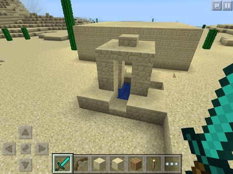 Minecraft desert well Desert Path Minecraft, Desert Gate Minecraft, Desert Wall Minecraft, Desert Well Minecraft, Desert Biome Minecraft, Desert Portal Minecraft, Minecraft P, Minecraft, Gaming Logos