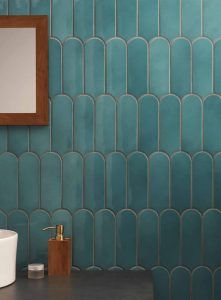 teal ceramic tile Teal Tile, Cleaning Ceramic Tiles, Fish Scale Tile, Cleaning Tile Floors, Polish Ceramics, Ceramic Mosaic Tile, Ivy Hill Tile, Tile Trends, Fish Scale