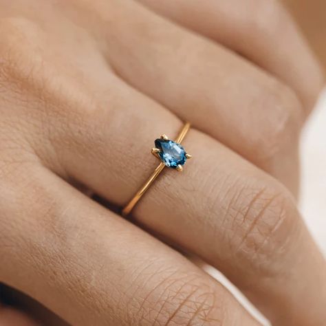 Shop All Gold and Sterling Silver Jewelry for Women | Linjer London Topaz Ring, London Topaz, Pear Shaped Ring, London Blue Topaz Ring, Topaz Color, Big Rings, Detailed Ring, Ring Minimalist, Minimalist Ring