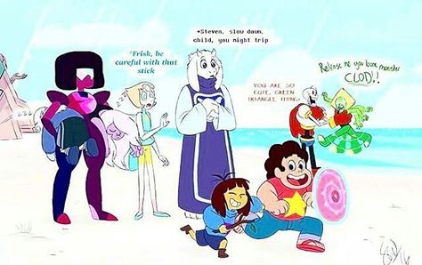 Steven Universe Crossover, Toriel Undertale, Bird Mom, Steven Universe Memes, Desenhos Gravity Falls, Steven Universe Funny, Undertale Comic Funny, Undertale Memes, Steven Universe Comic