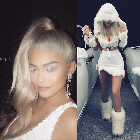 Ice Princess Makeup, Ice Princess Costume, Kylie Jenner Closet, Beautiful Halloween Makeup, 2015 Halloween Costumes, Rave Fits, Princess Halloween Costume, Halloween Coustumes, Princess Makeup