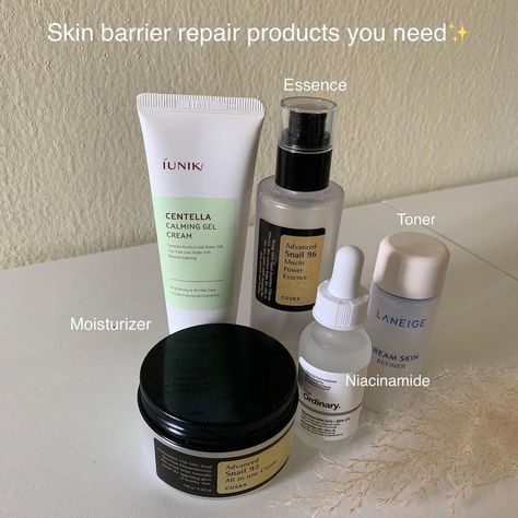 If you're dealing with dryirritatedor sensitive skina damaged skin barrier may be the culpritThese skin barrier repair products can help restore and strengthen your skin's protective barrierleaving your skin looking and feeling healthierCheck out this list of must-have skin barrier repair products to add to your skincare routineskinbarrierrepair skincareproducts sensitiveskin dryskin irritatedskin skincare healthyskin skincareroutine beauty selfcare Skincare Barrier Repair, Skincare Routine For Damaged Skin Barrier, Skin Barrier Products, Barrier Repair Skin Care Routine, Skincare Dry Sensitive Skin, Skincare For Damaged Skin Barrier, How To Restore Skin Barrier, Skin Barrier Repair Product, Repair Skin Barrier Products