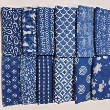 Indigo Block Print, Stamping Textiles, Fabric Shops Online, Antique Necklaces Design, Block Print Fabric, Blue Room, Textile Pattern Design, Sustainable Textiles, Printed Cotton Fabric