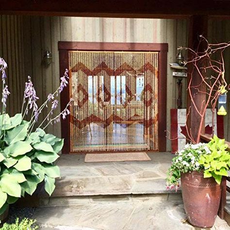 Beaded Curtains Doorway, Stay Flexible, Bamboo Beads, Bamboo Beaded Curtains, Door Beads, Closet Curtains, Beaded Curtain, Bamboo Curtains, Bohemian Curtains