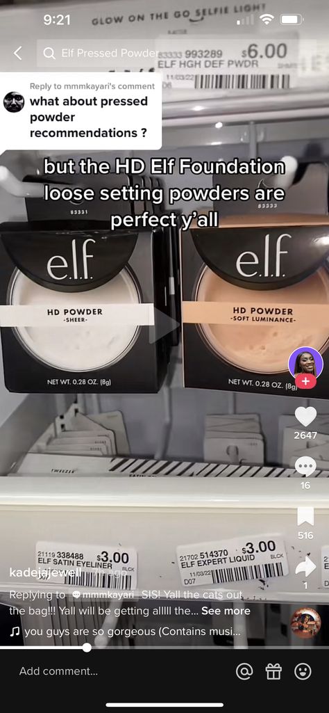 Elf Pressed Powder, Elf Perfect Finish Hd Powder, Elf Hd Powder, Elf Setting Powder, Elf Foundation, Selfie Light, Pressed Powder, Setting Powder, Makeup Products