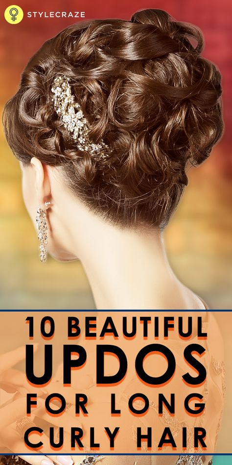 Updo For Long Curly Hair, Updos For Long Curly Hair, Loose Curls Updo, Hairstyles For Long Curly Hair, Wavy Bun, Hairstyling Tips, Bun With Curls, Women Haircuts Long, Curled Updo