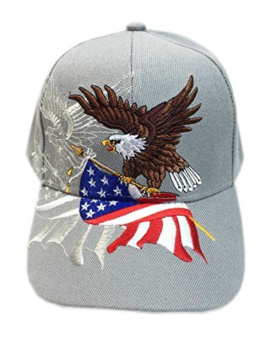 Aesthetinc Patriotic American Eagle and American Flag Baseball Cap USA 3D Embroidery American Flag Design, Flying Bird, 3d Embroidery, Womens Baseball Cap, Birds Flying, Bird Design, Flag Design, Blue Star, Baseball Caps