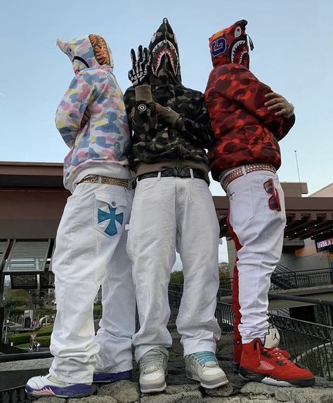 Bape Outfits Men, Y2k Guys, Bape Shark, Bape Outfits, Bape Hoodie, Y2k Outfits Men, Shark Hoodie, Street Style Outfits Casual, Swag Boys