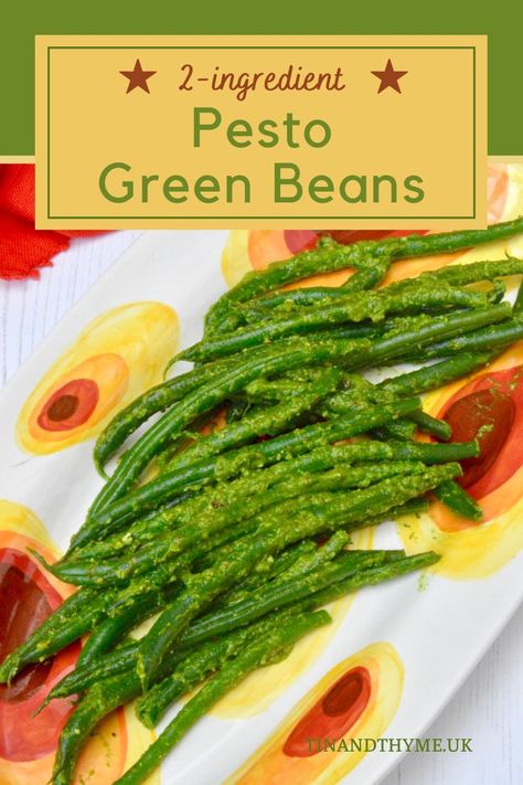 Take your green beans to the next level with this easy and flavour packed recipe. Fresh green beans are blanched to perfection and tossed with homemade (or bought) green pesto. The result is a delicious and nutritious side dish that's perfect for any occasion. Serve alongside your favourite main course, or enjoy as a light and healthy lunch on its own. Ready in just 10 minutes, this pesto green bean recipe is sure to become a family favourite. Green Bean Pesto, Pesto Green Beans, Cooked Green Beans, British Summertime, Green Bean Recipe, Green Beans Side, Summer Side Dishes Recipes, Blanching Green Beans, Green Beans Side Dish