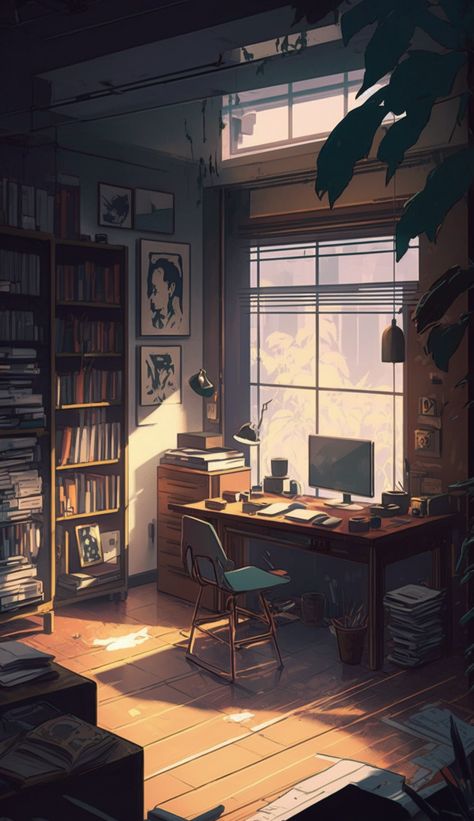 #8:00 #zicxa #images, #background Anime Working Aesthetic, Lofi Night, Lo-fi Wallpaper, Ruangan Studio, Chill Wallpaper, Lo-fi Aesthetic, Beautiful Aesthetic, Anime Room, Anime Artwork Wallpaper