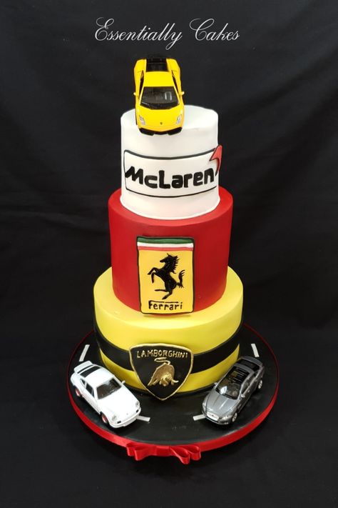 Sports cars Sports Car Birthday Party, Sports Car Themed Birthday Party, Sports Car Birthday Cake, Sports Car Cake For Men, Ferrari Cakes For Boys, Car Cake Designs For Men, Sports Car Cake, Lamborghini Car Cake, Car Guy Cake Ideas