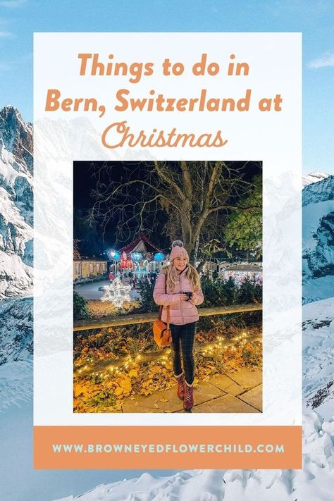 One of the most magical places to visit at Christmas is Bern, Switzerland, the capital city. Discover the best things to do in Bern during winter from visiting the Bern Switzerland Christmas markets to enjoying day trips to Alpine villages like Grindelwald. Find out all the best things to do at Christmas in Bern Switzerland with this complete guide. | bern Christmas market | bern Switzerland Christmas | bern at Christmas | Christmas in bern switzerland Christmas In Switzerland, Switzerland Christmas, Switzerland Vacation, Winter Travel Destinations, Bern Switzerland, Christmas In Europe, Best Christmas Markets, Christmas Markets Europe, Europe Winter