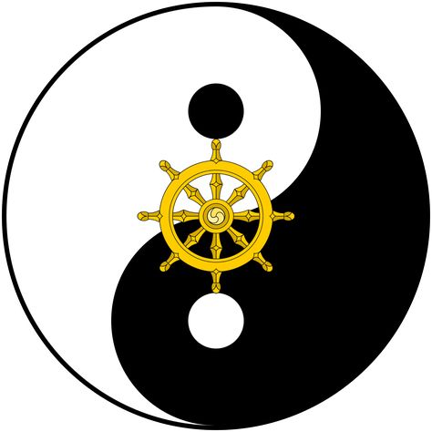 Yin Yang Dhamma Wheel Anicca Impermanence, Dharma Chakra, Create Words, December 1, True Nature, Sanskrit, Yin Yang, Buddhism, Tao