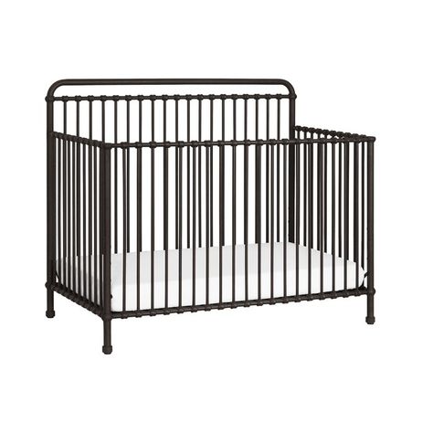 Inspired by vintage American metal cribs, the Winston 4-in-1 Crib is made of iron. Featuring classic metal casting at the joints and simple curves, it also converts to a full-size bed. Metal Cribs, Iron Crib, Black Crib, Crib Safety, Metal Crib, 4 In 1 Crib, Million Dollar Baby, Classic Nursery, Dream Nurseries