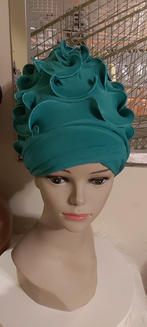 Beautiful Ruffle Turban Cap Woman Casual Fashion Headscarf Bonnet. Woman Turban, Turban Cap, Woman Casual, Turban Headwrap, Head Scarf, Head Wraps, Womens Fashion Casual, Casual Women, Casual Fashion