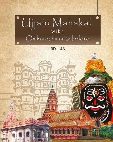 Ujjain Mahakal with Omkareshwar & Indore Itinerary Ujjain Mahakal, Travel Packages, Heartland, Pune, Indore, The Ordinary, Mumbai, Cityscape, Vision Board