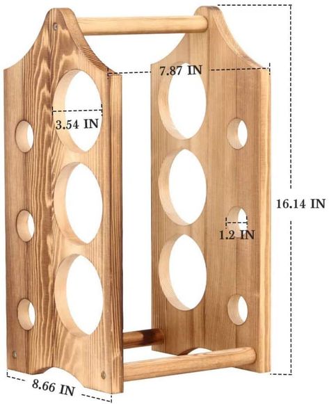 Wood Wine Bottle Holder, Countertop Wine Rack, Wine Rack Plans, Wine Rack Design, Wood Wine Rack, Rustic Wine Racks, Wood Wall Art Diy, Wine Rack Storage, Wooden Wine Rack