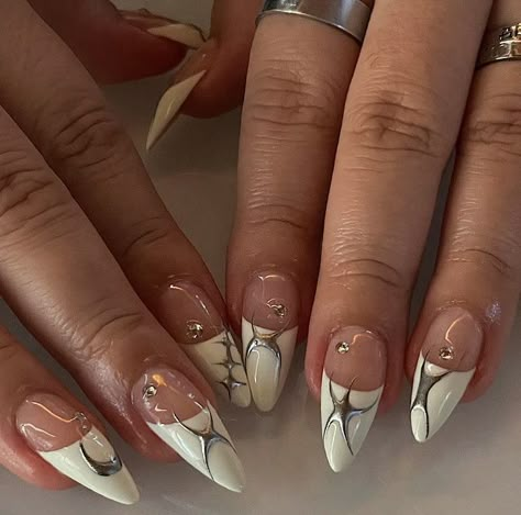 Cute Nail Ideas, Nail Application, Jane Doe, Cute Nail, Painted Nail Art, Jelly Nails, Silver Nails, Minimalist Nails, Fire Nails