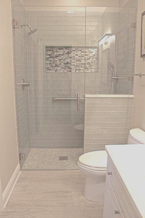 Small Bathroom With Shower, Small Bathroom Makeover, Bathroom Remodel Designs, Bathroom Remodel Shower, 아파트 인테리어, Trendy Bathroom, Bathroom Layout, Intelligent Design, Shower Remodel