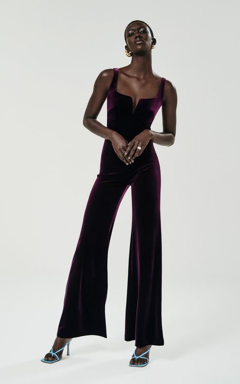 Clothing Product Photography Ideas, Clothing Product Photography, Product Photography Ideas, Galvan London, Velvet Jumpsuit, Ralph And Russo, British Vogue, Fashion Show Collection, Mode Vintage