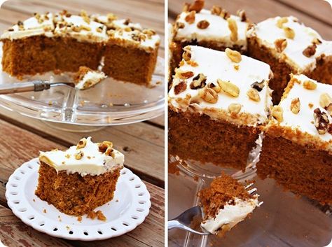 Pumpkin Spice Cake Orange Cream Cheese Icing, Carrot Cake Topping, Orange Cream Cheese, Easy Carrot Cake, Pumpkin Spice Cake, Sweet Treats Recipes, Mary Berry, Carrot Cake Recipe, Spice Cake