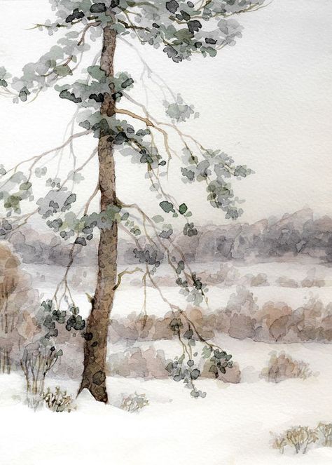 Romanticizing Winter, Art Titles, Collection Prints, Watercolor Winter, Winter Watercolor, Feeling Inspired, Watercolor Canvas, Furniture Designs, Watercolor Inspiration