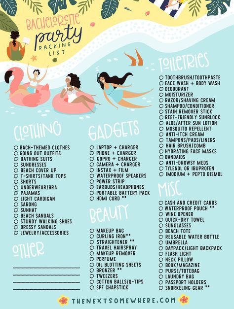 Tulum Bachelorette Party Packing List Tulum Bachelorette, Bachelorette Party Checklist, Swimming With Turtles, Party Checklist, Instax Film, Pads Tampons, Anti Itch Cream, Beach Packing, Sun Lotion