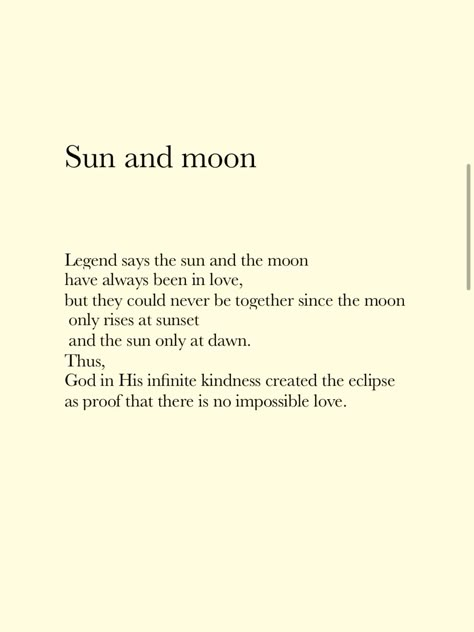 If its true love there always be a way to see eachother. Dont let anyone ever tell you different. Shes The Moon Quotes, The Moon Loved The Sun So Much, Love Poems About The Sun And Moon, Poem About The Sun And Moon, Moonbeam Quotes, Poems About The Moon And Sun, Poems About Sun And Moon, Quotes About Sun And Moon Love, Moon And Sun Relationship