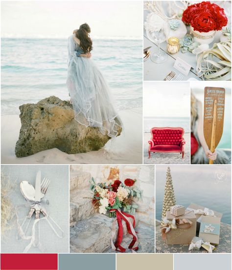 Christmas Beach Wedding Inspiration - Bajan Wed : Bajan Wed Christmas Beach Wedding Ideas, Beach Christmas Wedding, Coastal Christmas Wedding, December Beach Wedding, Christmas Beach Wedding, Beach Winter Wedding, Winter Beach Wedding, Winter Beach Elopement, Winter Beach