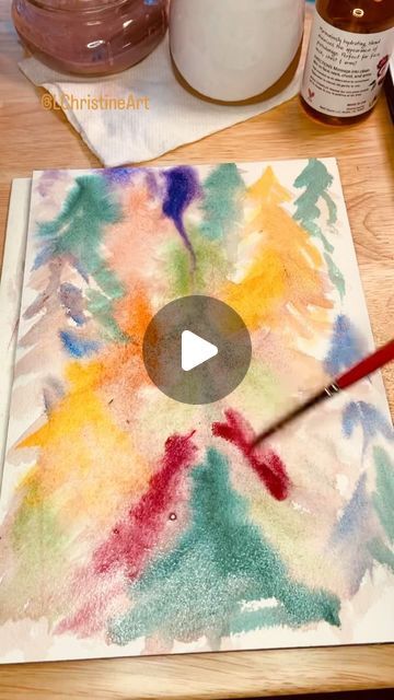 L. Christine Art on Instagram: "I painted today! I haven’t painted in almost a month with being out of town and then being sick. 
(This one is work in progress.)

Just putting paint down is what matters. 

Stay healthy out there instaland 😷🤒🤧 

 
 
❤️Follow @lchristineart for more watercolor 

 
 
 
 
 
#artspace #artstudio #artistlife #covidsucks #restandrecovery #artheals #paintformentalhealth #artsupplies #artdesk #paintingtable #ontheeasel #wip #whereicreate #creativeflow #backinthestudio #markmaking #justmakeart #LChristineArt #watercolorpainting #abstractart #whimsicalart #brightcolors #ihavethisthingwithcolor #colorcolourlovers #artlovers #watercolormagic #makeartnotwar #artjournal #watercolorartist #watercolorart" Watercolor And Oil Pastel Mixed Media, Watercolor And Oil Pastel, Pastel Mixed Media, Watercolor Mixed Media, Color Magic, Art Desk, Artist Life, Mark Making, Watercolor Artist