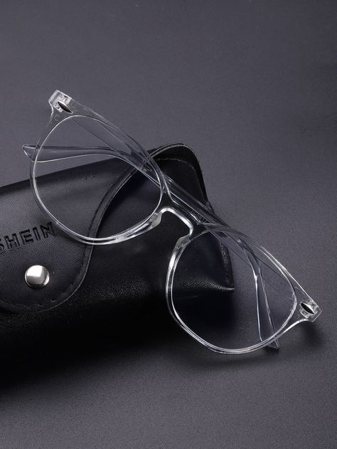 Clear  Collar  PC   Embellished   Men Accessories Clear Eyeglass Frames, Mens Prescription Glasses, Clear Glasses Frames, Mens Glasses Frames, Acrylic Frame, Glasses Men, Clear Glasses, Clear Frames, Heart Face Shape