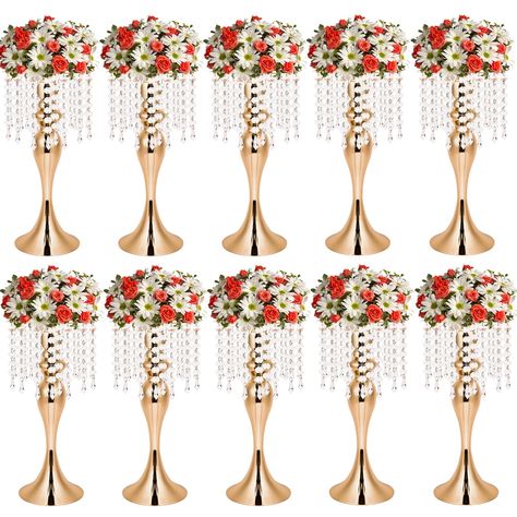 PRICES MAY VARY. 【High-Quality Flower Vase】Wedding vases are made of high quality metal material, these metal vases are rust-proof, strong and stable. Using advanced electroplating technology, the surface of the vase is smoother and shiny, adding a sense of luxury. 【Simple and Elegant Design】The decorative vase is designed with a unique mermaid shape, which gives the vase a softer and more elegant line, adding color to your home and party events and impressing your guests. In addition, this gold Tall Gold Centerpieces, Vases For Wedding, Birthday Party Home, Chandelier Decorations, Metal Vases, Acrylic Chandelier, Gold Centerpieces, Outdoor Baby Shower, Chandelier Metal