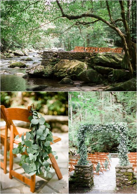 Such a beautiful Great Smoky Mountains National Park wedding at Spence Cabin in Elkmont. Gatlinburg Cabin Wedding, Smokey Mountain Wedding, Great Smoky Mountains Wedding, Ideas For Wedding Pictures, Smokey Mountain Wedding Elopement, Spence Cabin Wedding, Mountain Wedding Venues Tennessee, Theme Wedding Invitations, Tennessee Wedding Mountain