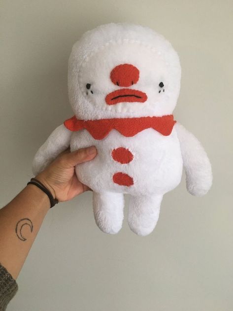 Clown Stuffed Toy, Hand Sewn Stuffed Animals, Scary Plushies, Clown Plush, Aesthetic Doll, Pierrot Clown, Arte Indie, Doll Plushies, Cute Clown