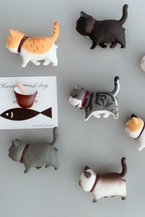 These cute cat magnets are a must-have for any cat lover! With funny and whimsical designs, colors vary so you can choose your favorite or collect them all. These Refrigerator magnets also make great cat lover gifts for friends and family. Whether you're a cat enthusiast or just love cute and quirky home decor, these cat magnets are a unique and adorable addition to any collection. Cat Magnets, Quirky Home, Great Cat, Quirky Home Decor, Refrigerator Magnet, Happy Cat, Fridge Magnet, Refrigerator Magnets, Love Cute