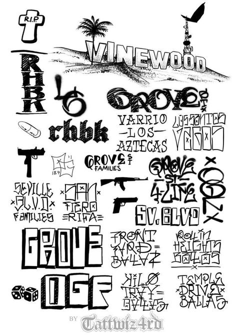 16 Tattoo, Card Tattoo Designs, Gangsta Tattoos, Street Tattoo, Graffiti Tattoo, Graffiti Words, 4 Tattoo, Flash Tattoo Designs, Tattoo Flash Sheet