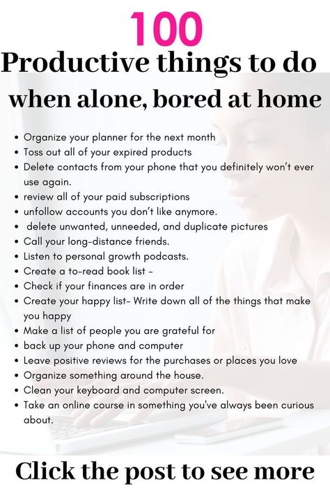 Bored At Home, What To Do When Bored, Productive Things To Do, Vie Motivation, Things To Do When Bored, Self Care Activities, Successful People, Life Organization, Self Care Routine