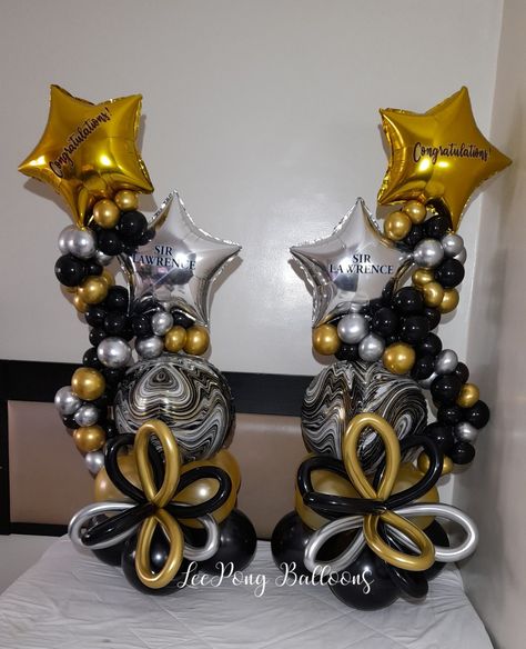 Congratulations on your Promotion Balloon Standee by LeePong Balloons Graduation Balloon Column, Congratulations On Your Promotion, Congratulations Balloons, Column Ideas, Balloon Centerpiece, Graduation Balloons, 2023 Graduation, Balloon Arrangements, Column Design