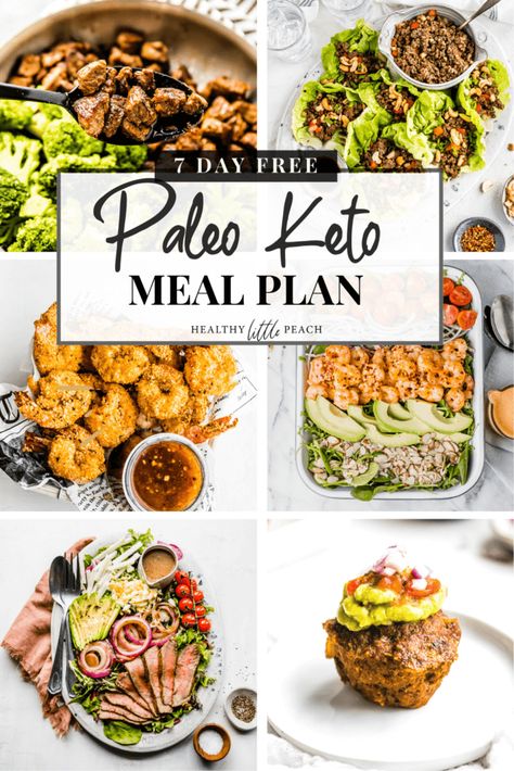 Are you feeling stuck and needing some extra inspiration? I'm here to help with my FREE 7-Day Paleo Keto Meal Plan that is sure to set you up for success. Dairy Free Keto Recipes, Smoothies Vegan, Free Keto Meal Plan, Paleo Meal Plan, 7 Day Meal Plan, Easy Clean Eating, Ketogenic Diet Meal Plan, Free Meal Plans, Keto Paleo