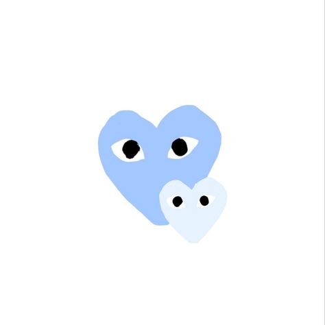 Comme Des Garcons Heart Wallpaper, Baby Blue Iphone Wallpaper, Cdg Wallpaper, Bape Wallpaper Iphone, Heart With Eyes, Baby Blue Wallpaper, Pineapple Wallpaper, Pretty Wallpapers Tumblr, Cute Blue Wallpaper