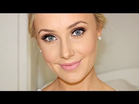 Lauren Curtis's Radiant Bridal Makeup Look Wedding Makeup Blonde, Blue Eyes Blonde Hair, Blue Eyes Blonde, Wedding Hairstyles And Makeup, Bridal Makeup Tutorial, Wedding Makeup Tutorial, Wedding Day Makeup, Makeup For Blondes, Braut Make-up