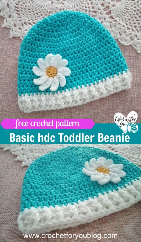 Crochet Baby Blanket Beginner, Girls Crochet Hats, Chemo Hats, Toddler Beanie, Crochet Baby Hat Patterns, Crochet Kids Hats, Crocheted Hats, Crochet Toddler, Baby Cocoon