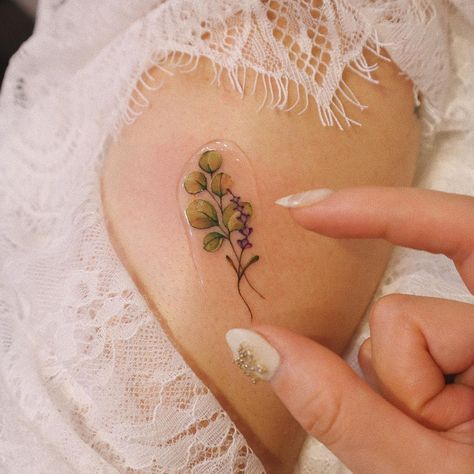 Lavender And Eucalyptus Tattoo, Eucalyptus Tattoo, Lavender Instagram, Lavender Tattoo, Eucalyptus Lavender, October 23, Tattoo Ideas, Lavender, Tattoos