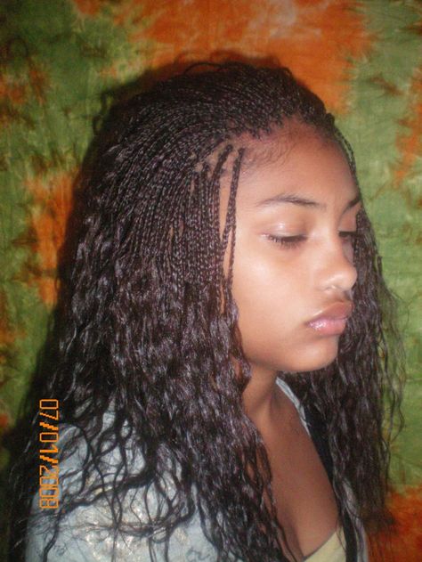 Micro braids Pinch Braids, Micro Braids Human Hair, Wavy Braids, Micro Braids Styles, Micro Braids Hairstyles, Natural Braided Hairstyles, Braid Inspiration, Braids Styles, Micro Braids