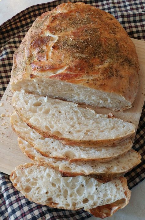 Herb Artisan Bread, Artesian Bread, Crusty Bread Recipe, Italian Bread Recipes, Tuscan Recipes, Dutch Oven Bread, Herb Bread, Thousand Island, Artisan Bread Recipes