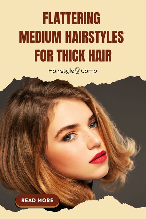 Medium Hairstyles for Thick Hair Haircuts For People With Thick Hair, Medium Hairstyle Women Thick Hair, Hairstyles For Straight Thick Hair, Hairstyles For Heavy Hair, Styling Thick Hair, Hairstyles For Long Thick Hair, Extremely Thick Hair, Best Medium Haircuts, Medium Hairstyles For Thick Hair